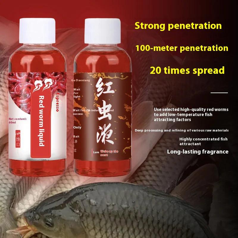 Premium Red Worm Fishing Liquid – Perfect Carp Bait - MANDOTOS