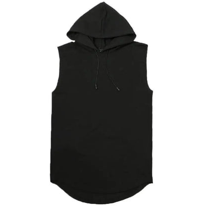 Solid Color 2023 Brand New Men's Tank Tops Vest Sleeveless Tees For Male Hooded Man Vests Tops Hip Hop Men Tank Top T shirt - MANDOTOS