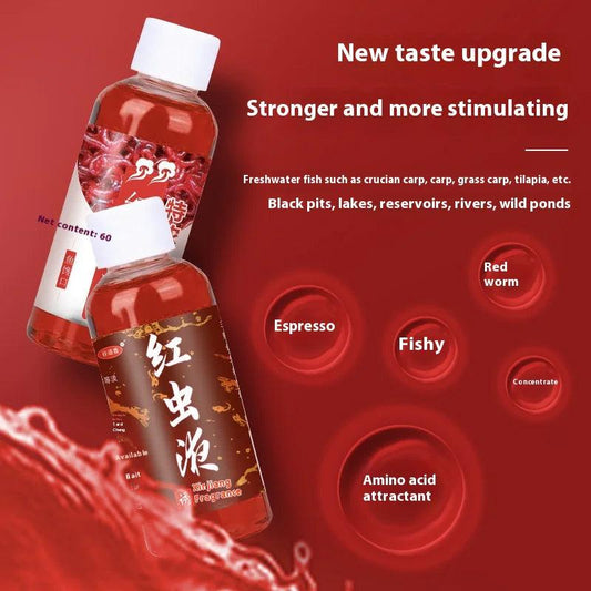 Premium Red Worm Fishing Liquid – Perfect Carp Bait - MANDOTOS