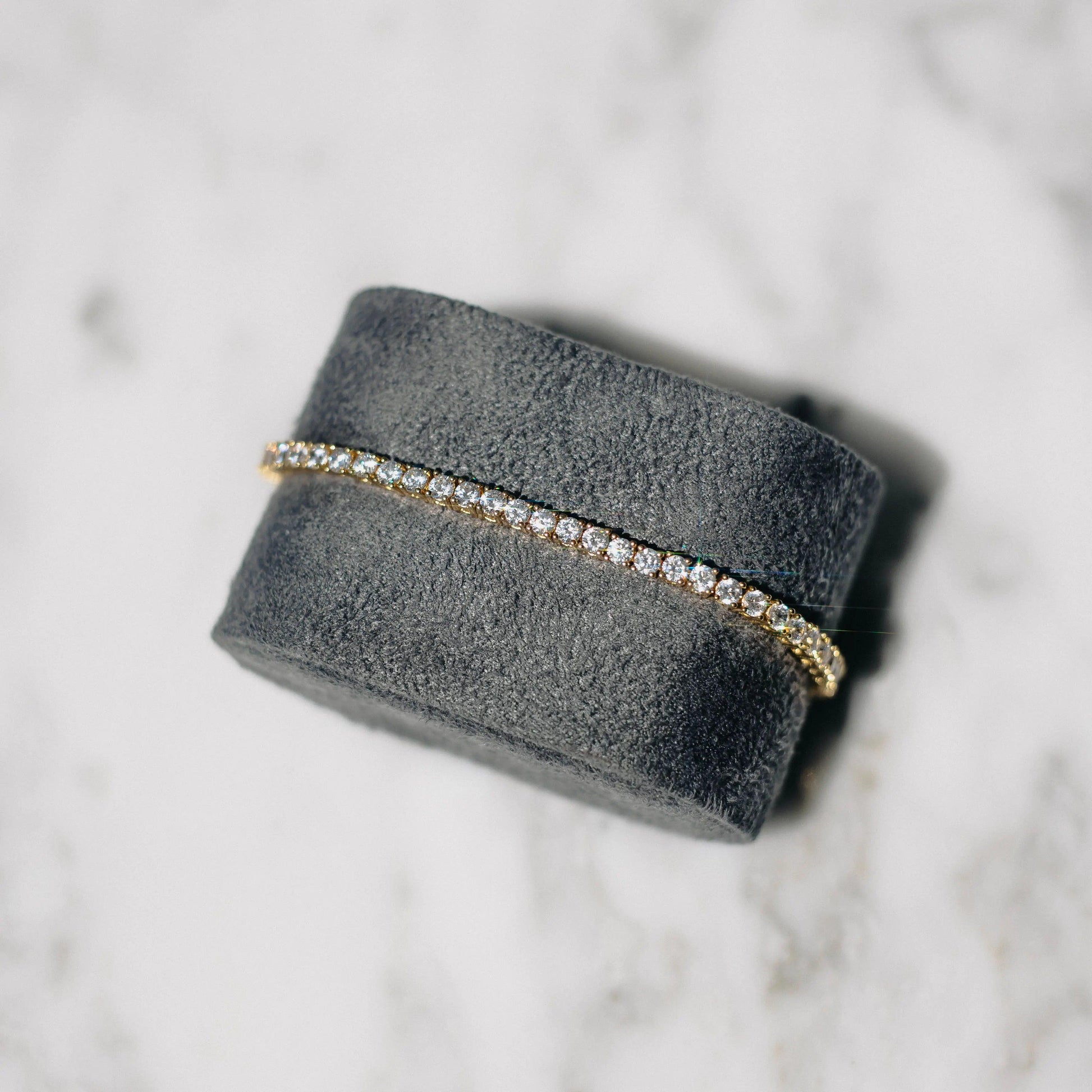 18K Gold Plated Zircon Tennis Bracelet - MANDOTOS