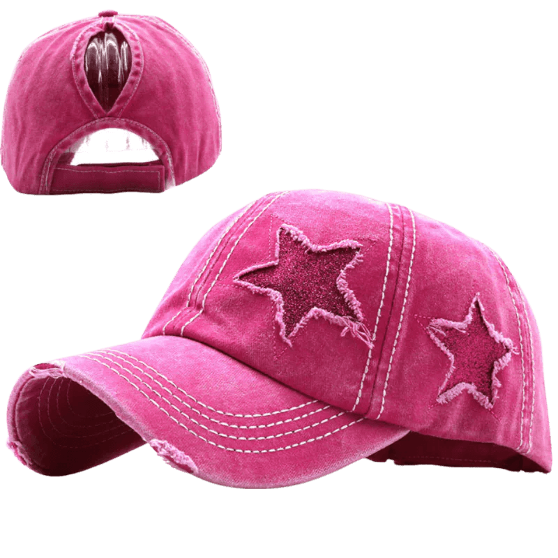 Star Denim Baseball Cap - MANDOTOS