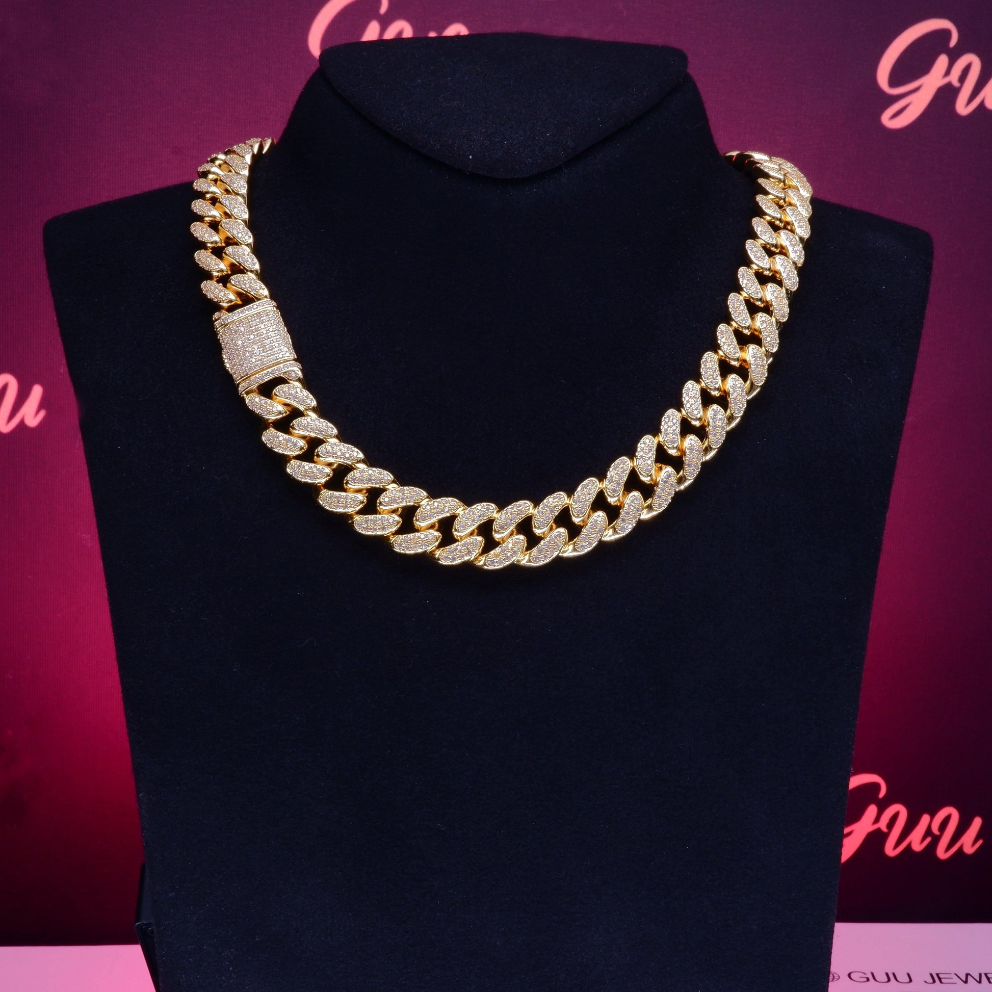 Gold Shine Iced Cuban Chain - MANDOTOS