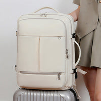 Large Capacity Backpack For Women Men Multiple Pockets And Zippers Versatile Computer Bags Business Travel Backpack - MANDOTOS