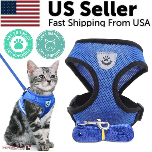 Adjustable Reflective Pet Harness with Leash - MANDOTOS