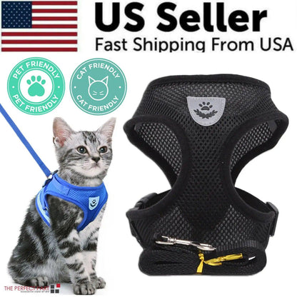 Adjustable Reflective Pet Harness with Leash - MANDOTOS