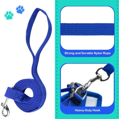 Adjustable Reflective Pet Harness with Leash - MANDOTOS