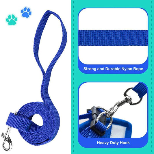 Adjustable Reflective Pet Harness with Leash - MANDOTOS