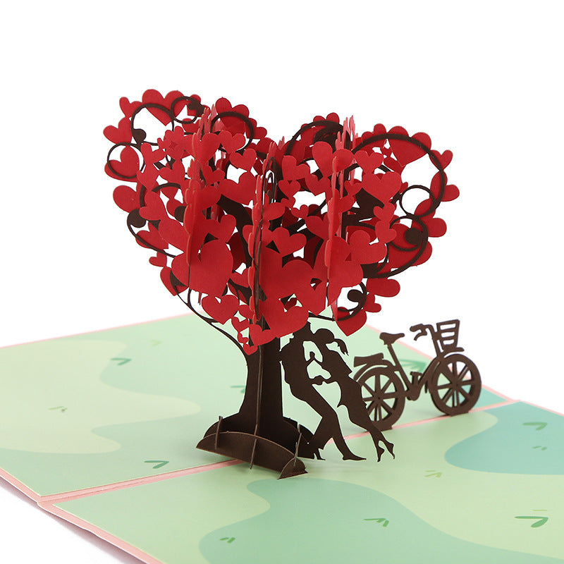 3D Engagement Cards Lovers Wedding Invitation Greeting Cards Laser Cut Valentine's Day Gift Anniversary Card Wholesale - MANDOTOS