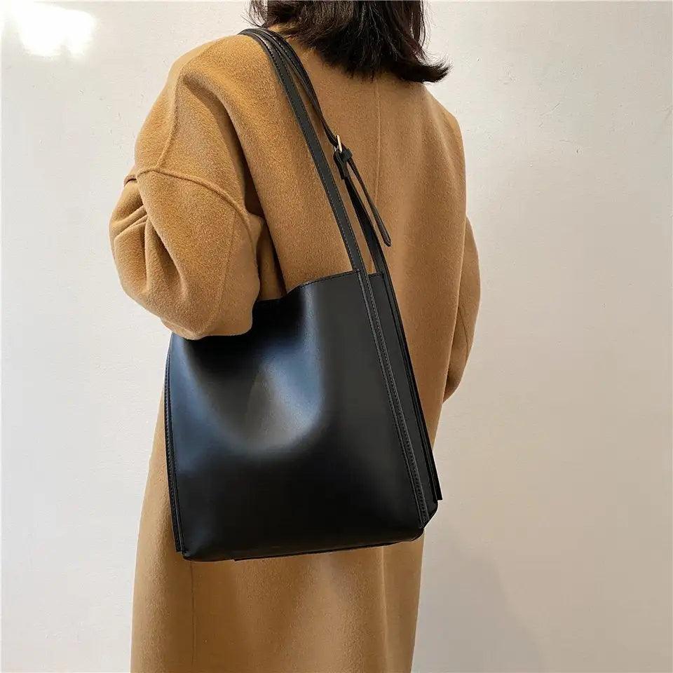 Olives Vegan Leather Tote - MANDOTOS