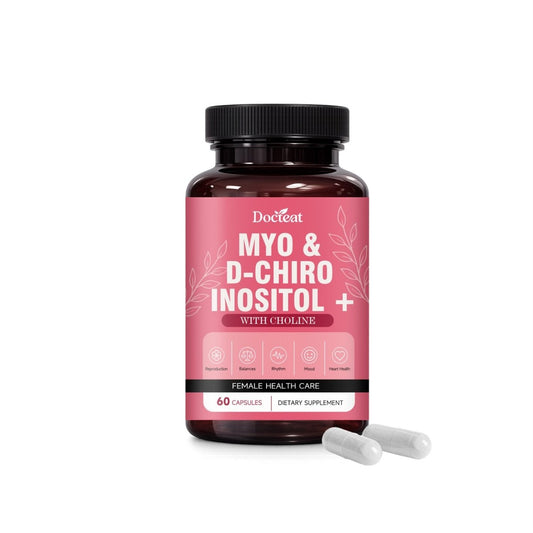 Ancient Energy 60 capsules with choline, inositol, and D-chiral inositol for daily supplement use, showing the supplement bottles.