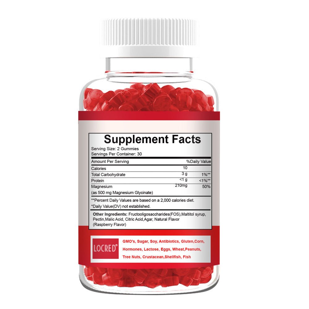 Bottled Ancient Energy Magnesium Gummies for health, showing colorful gummy supplements in a clear bottle.