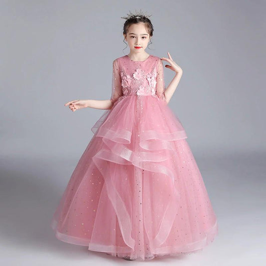 Elegant children's princess dress by Ancient Energy, featuring a charming design for girls' evening and special occasions.