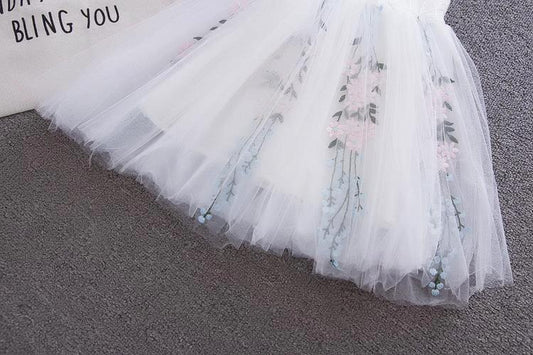 Children's Western-style baby princess dress by Ancient Energy, featuring a cute, colorful design with ruffles and bow details.