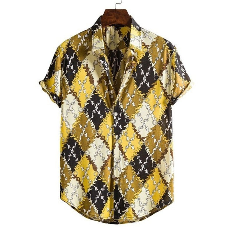 Ancient Energy men's casual fashion polo shirt, cool streetwear style, short-sleeve design, suitable for everyday wear.
