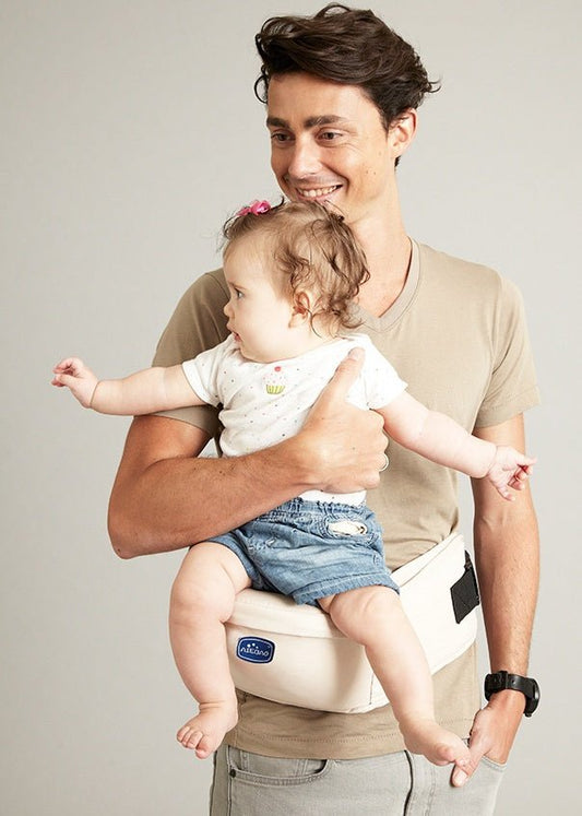 Ancient Energy front hugging multifunctional baby sitting stool designed for holding children securely.