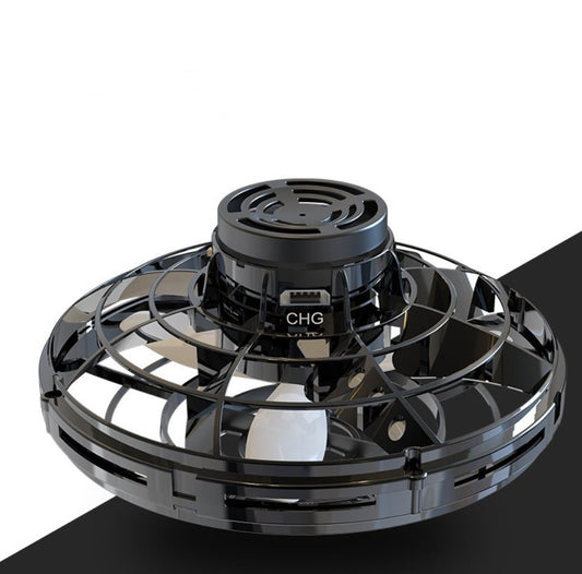 Ancient Energy LED UFO flying helicopter spinner toy for kids with colorful lights and spinning action, suitable for outdoor play.