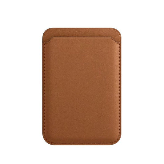 Luxury Magnetic Leather Card Holder Wallet Case for iPhone 14 Pro Max, 13, 12 by Ancient Energy, featuring slim design and secure magnetic closure.