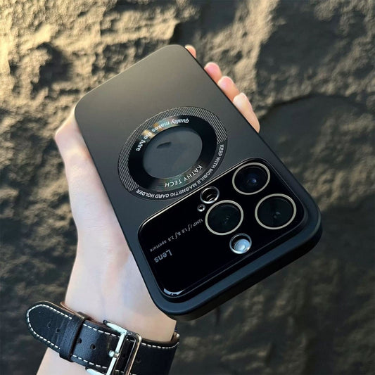 Ancient Energy magnetic suction large window protector phone case with secure magnetic closure and durable design.