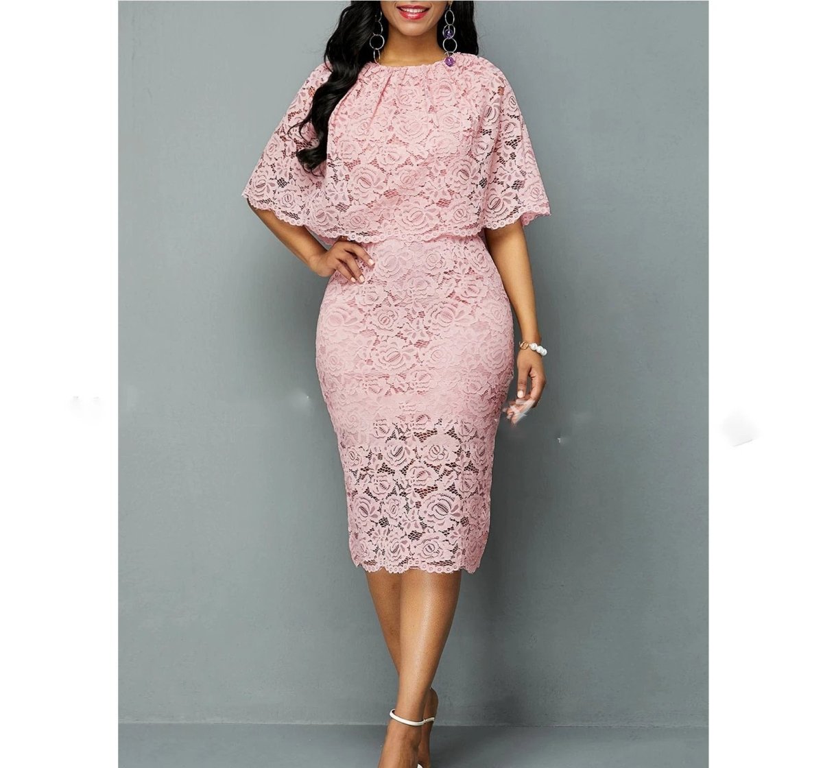 Ancient Energy African lace maxi dress for women, plus size Dashiki Ankara wedding gown with intricate lace and vibrant patterns.