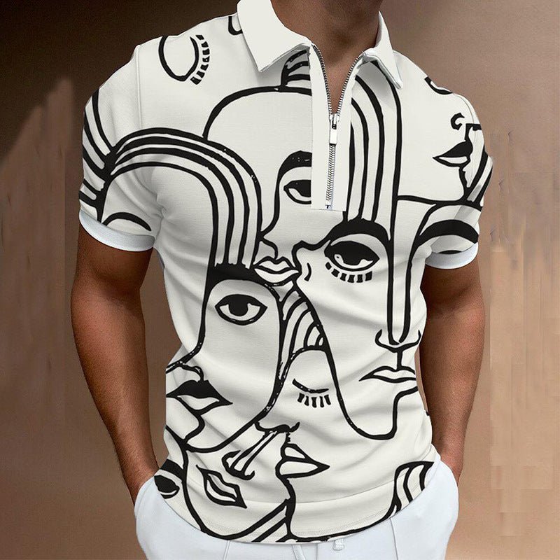 Men's solid color polo shirt by Ancient Energy, short-sleeved summer men's clothing, casual men's polo shirt.