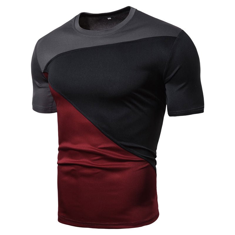 Men's casual short sleeve T-shirt by Ancient Energy, plain cotton tee, comfortable fit, suitable for everyday wear.