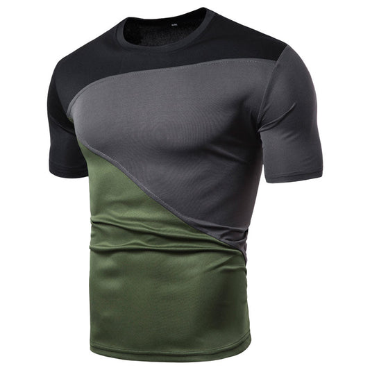Men's casual short sleeve T-shirt by Ancient Energy, plain crew neck tee for everyday wear, in a relaxed fit.