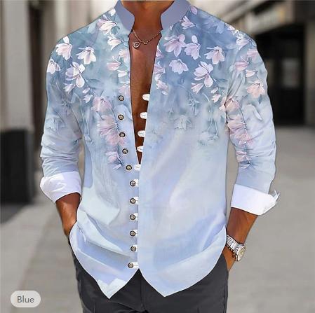 Men's fashion 3D printed shirt top by Ancient Energy, featuring a modern design with vibrant patterns and a comfortable fit.