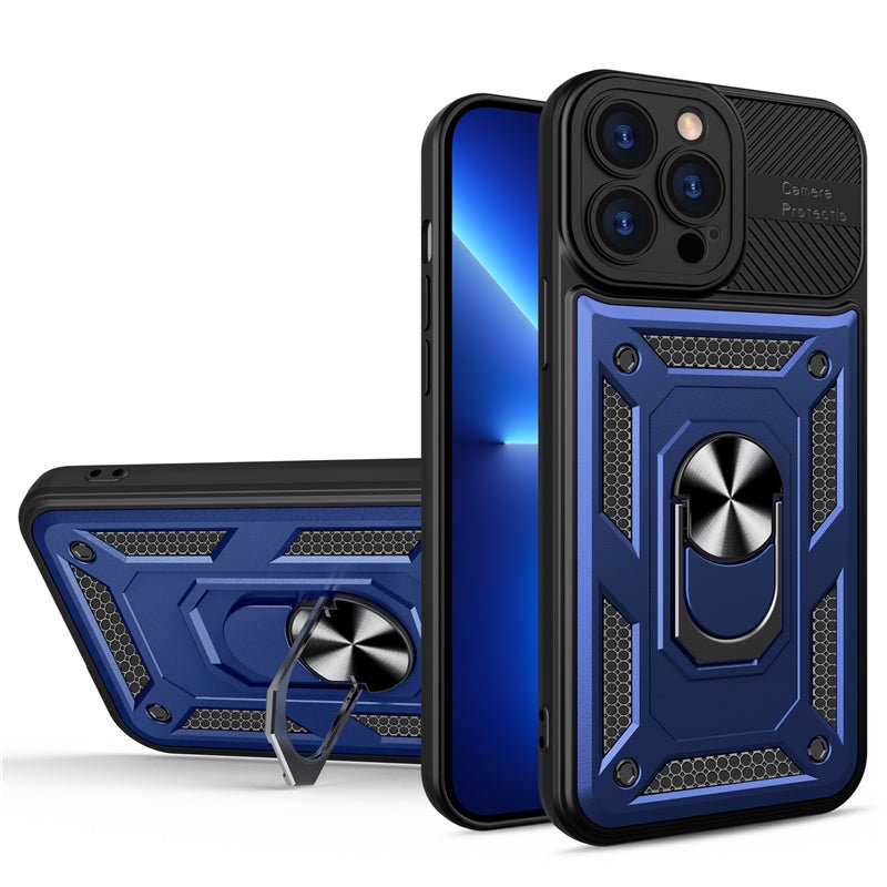 Ancient Energy military shockproof phone case with camera lens protection, rugged design for durable smartphone protection.