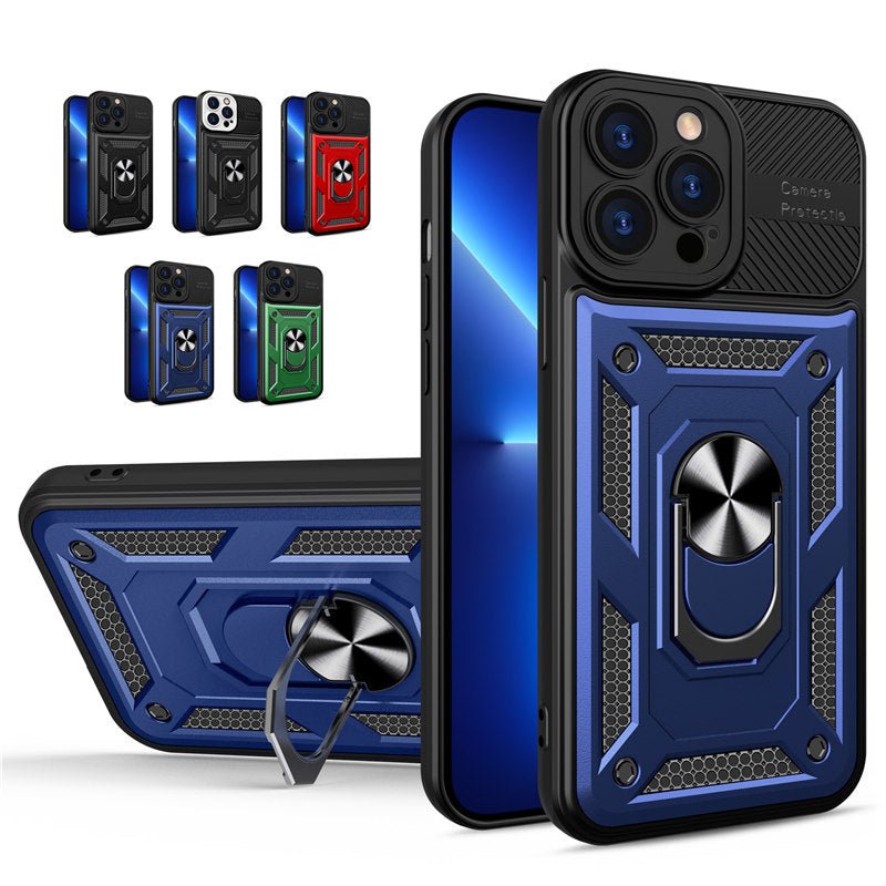 Ancient Energy military shockproof phone case with camera lens protection, rugged design for durable smartphone protection.
