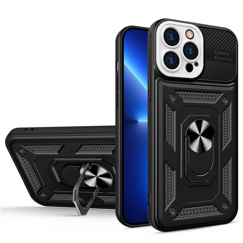 Ancient Energy military shockproof phone case with camera lens protection, rugged design for durable smartphone safety.