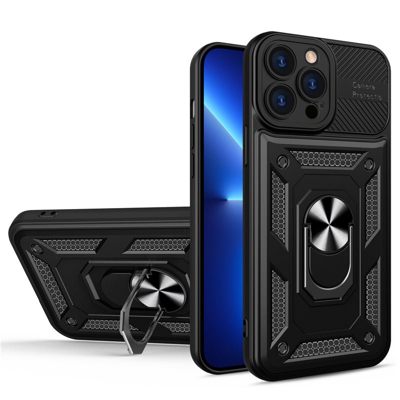 Ancient Energy military shockproof phone case with camera lens protection, rugged design for durable smartphone protection.