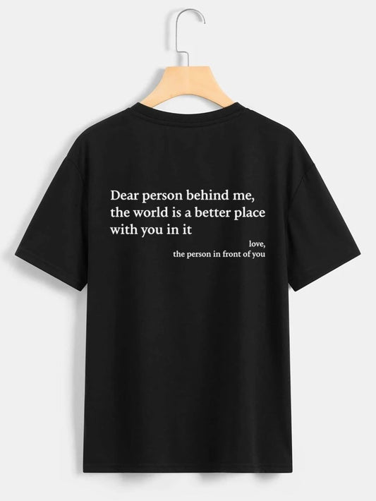 Ancient Energy women's letter T-shirt with round neck, short sleeves, and slogan print, casual fashion top for women.