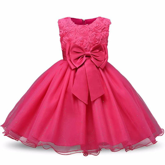 Ancient Energy princess flower girl dress with a summer tutu design, suitable for weddings and birthday parties, featuring floral details.