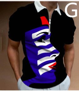Ancient Energy men's short sleeve streetwear T-shirt featuring a bold face art print and modern design.