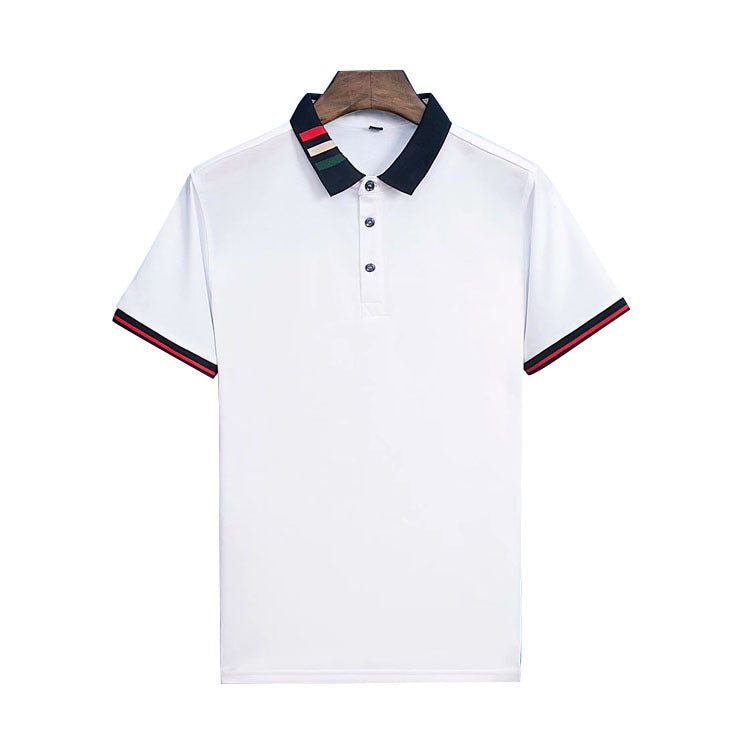 Ancient Energy short-sleeved summer business polo shirt in lightweight fabric with a classic collar and button closure.