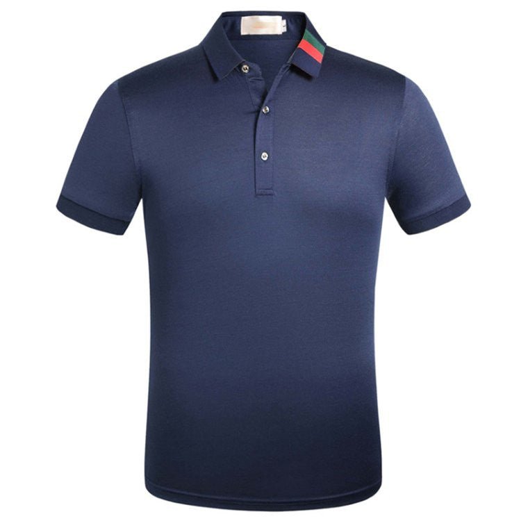 Ancient Energy short-sleeved summer business polo shirt in lightweight fabric, classic collar, and modern fit.