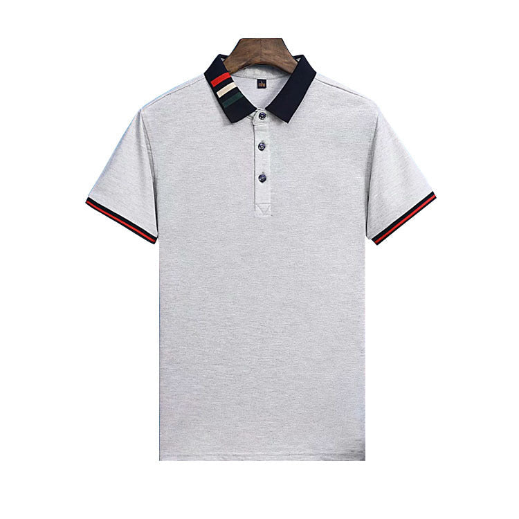 Ancient Energy short-sleeved summer business polo shirt in breathable fabric, featuring a classic collar and logo detail.