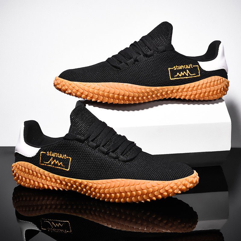 Ancient Energy men's spring and summer woven casual sneakers, breathable Korean Forrest Gump style large shoes, comfortable and stylish.