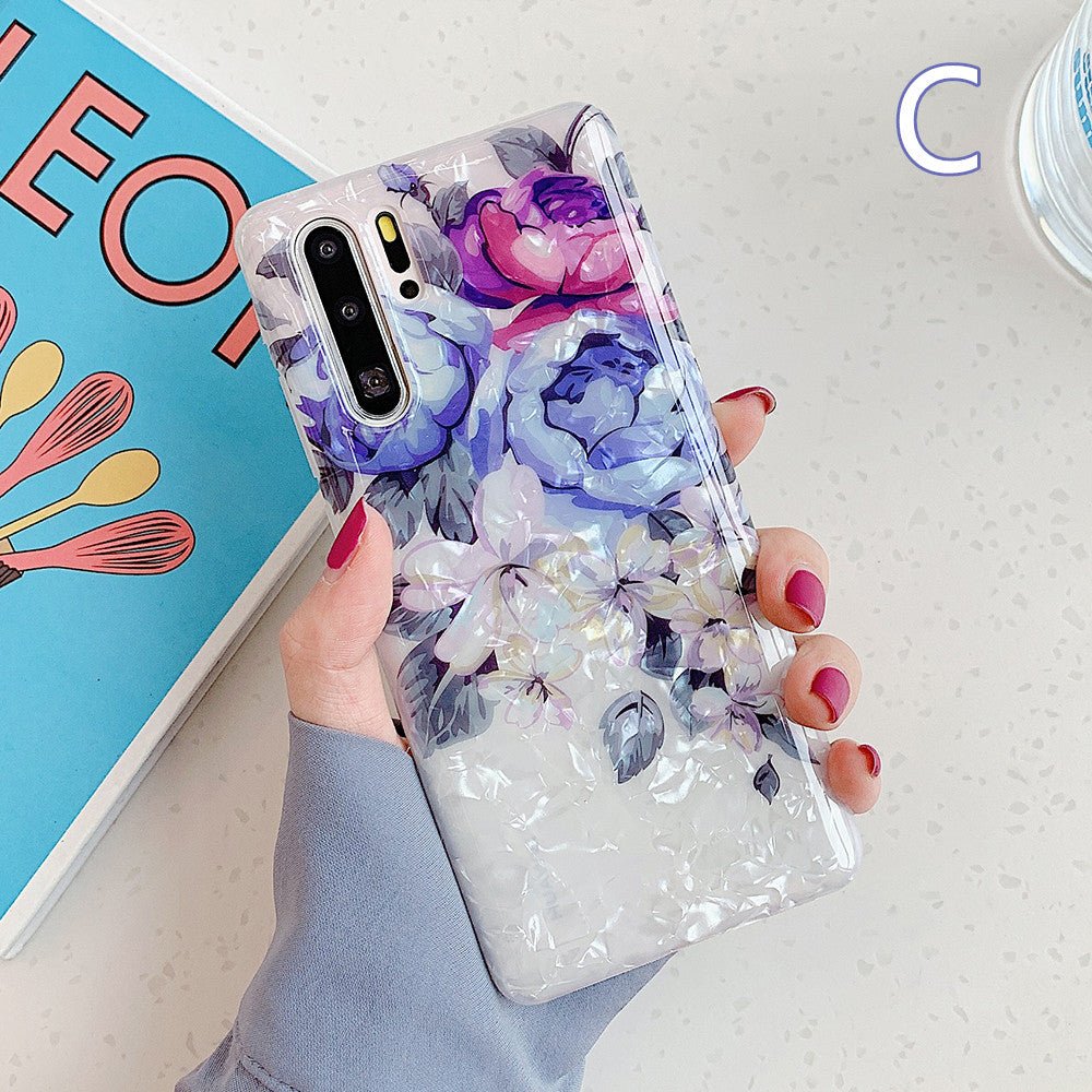 Ancient Energy retro flower phone case for Samsung Galaxy S21, S20, S10, S9, S8 Plus, featuring floral design and protective cover.