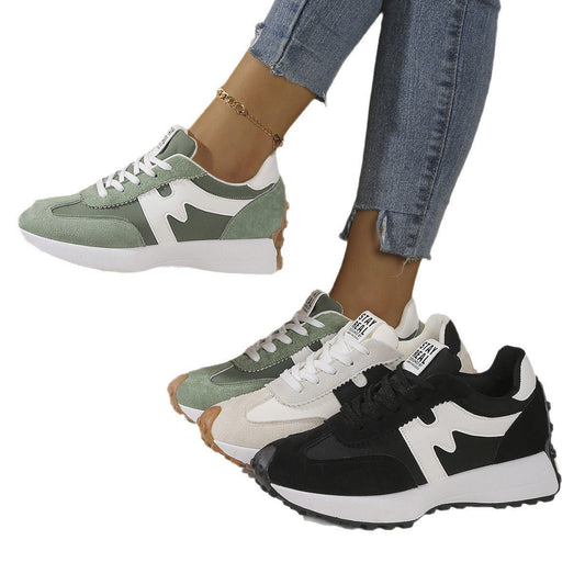 Ancient Energy women's chunky-soled lace-up sneakers with casual design, featuring a trendy and comfortable footwear style.