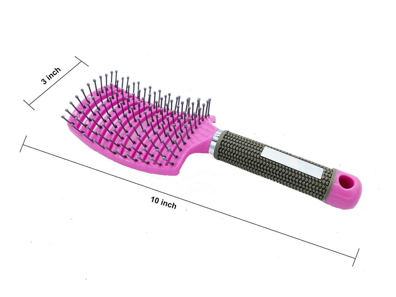 Anti Static Bending Nylon Women's Wet Curly Tangled Hair Brush Styling Tool - MANDOTOS