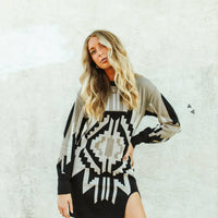 Western Chic Sweater Dress: Holiday Edition -