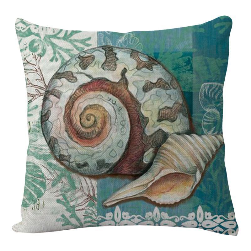 Cushion Covers Sea Turtle Printed Throw Pillow Cases For Home Decor Sofa Chair Seat - MANDOTOS