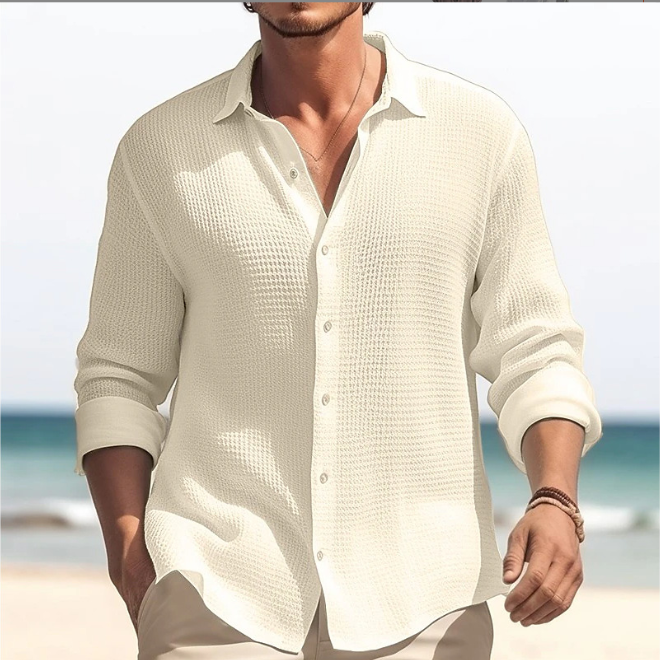Plus Size Men's Casual Lapel Shirt