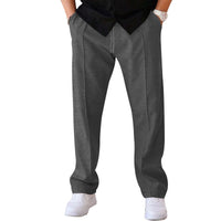 Men's Trousers Sports Casual Loose Straight Pants With Drawstring Design Clothing - MANDOTOS