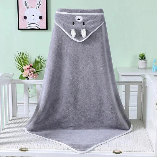 Baby Hooded Bath Towels Cartoon Animal Newborn Soft Towel Blanket Toddler Bathrobe Warm Sleeping Swaddle Wrap for Boys Girls - MANDOTOS