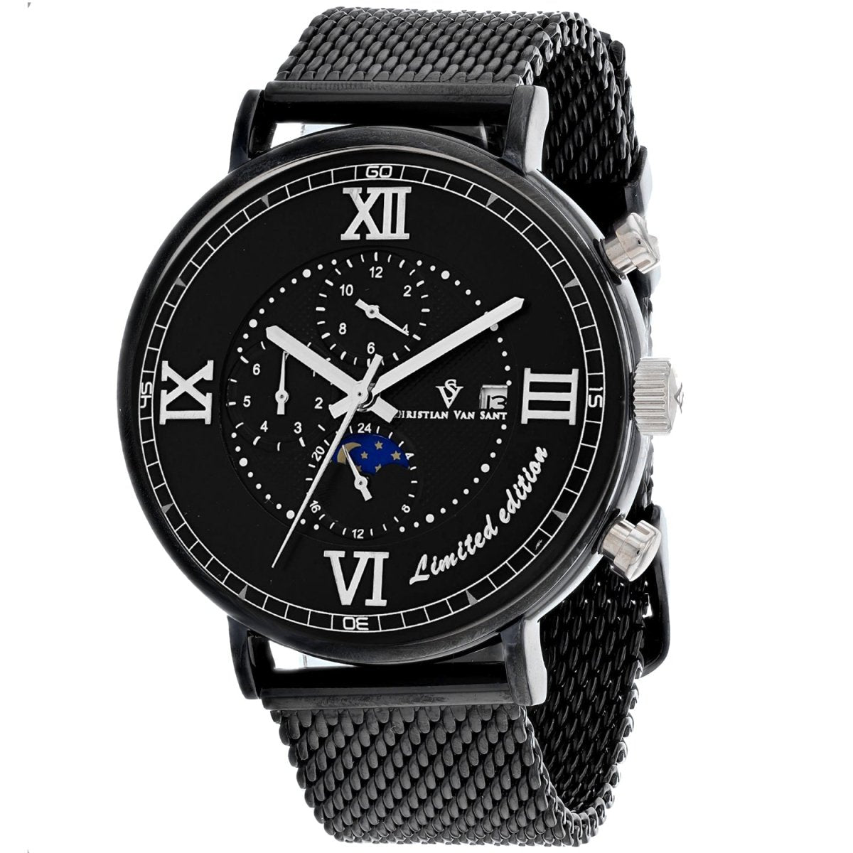 Christian Van Sant Men's Somptueuse LTD watch with a sleek design, featuring a stainless steel band and elegant dial.