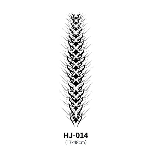 Botanical Spine Tattoo Decal - MANDOTOS