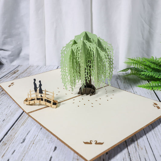 3D Engagement Cards Lovers Wedding Invitation Greeting Cards Laser Cut Valentine's Day Gift Anniversary Card Wholesale - MANDOTOS