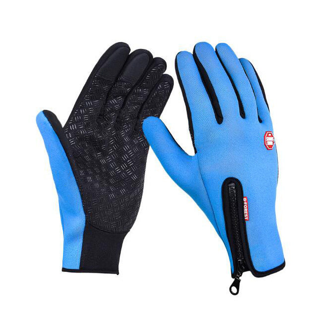 Winter Gloves Touch Screen Riding Motorcycle Sliding Waterproof Sports Gloves With Fleece - MANDOTOS